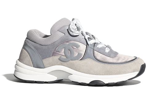 chanel sneakers grey|authentic chanel sneakers.